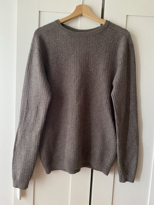 Klasyczny miękki sweter wełniany z merino męski sweter XL 42