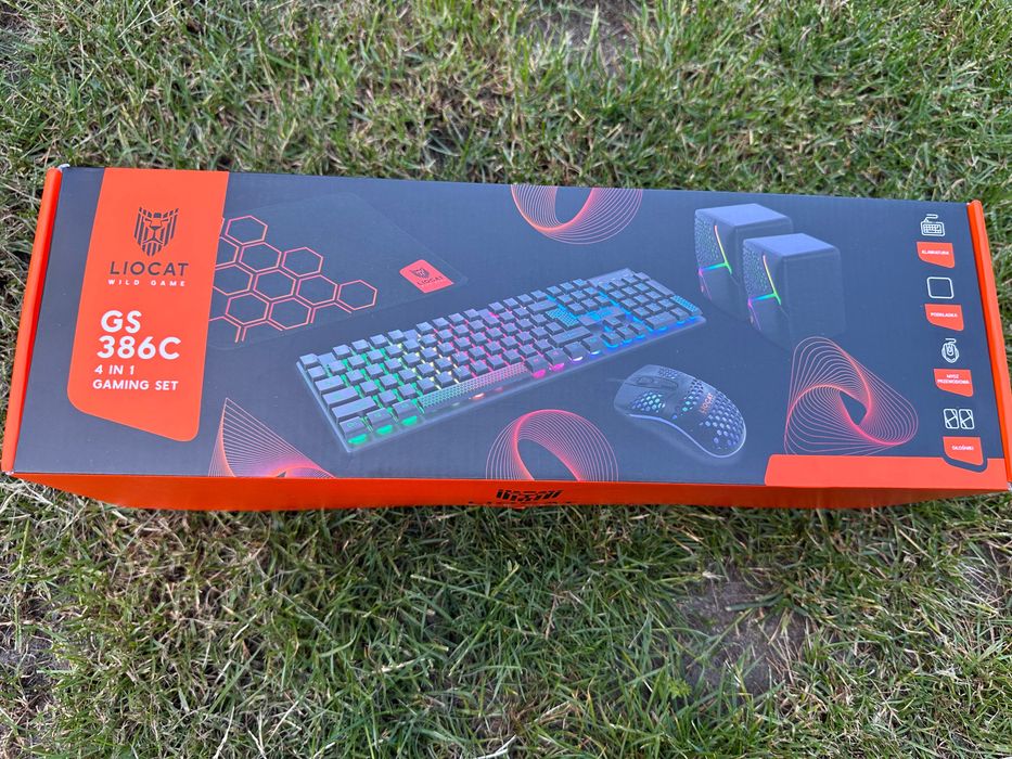 Lipcat GS386c nowy zestaw gaming set 4in1