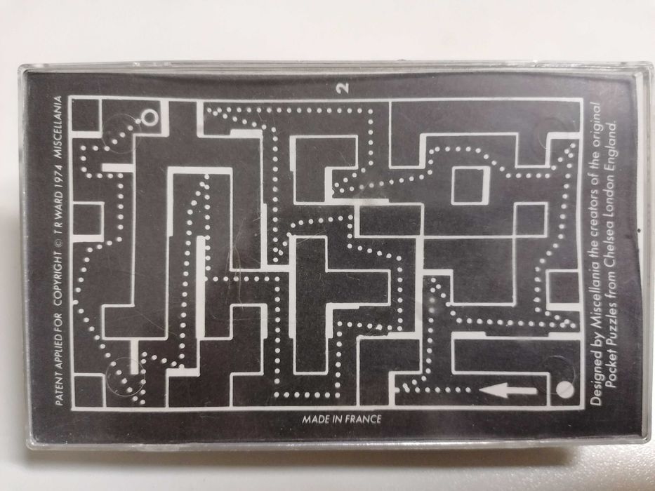 Miscellania Vintage 1974 Ball Bearing Maze Game , jogo de labirinto