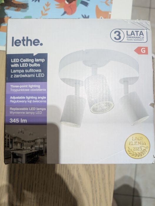 Lampa sufitowa  z żarówkami