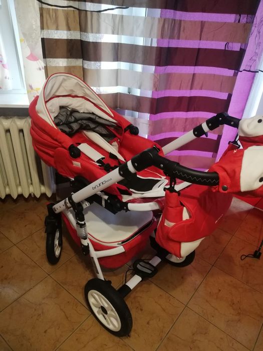 BRANO ECCO RIKO 2w1 wózek głęboko-spacerowy Sport Red