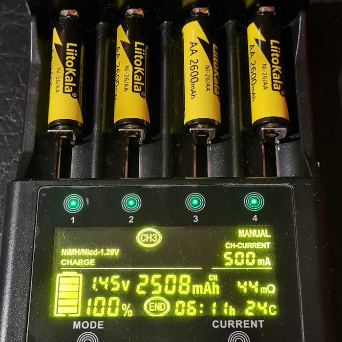 Акумулятор liitokala AA 2600 AAA 1000 Ni-Mh 1.2v пальчик мізінчик НОВІ
