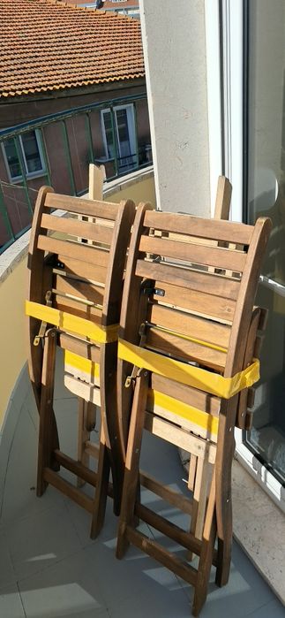 Mesa de varanda dobrável  60x62cm