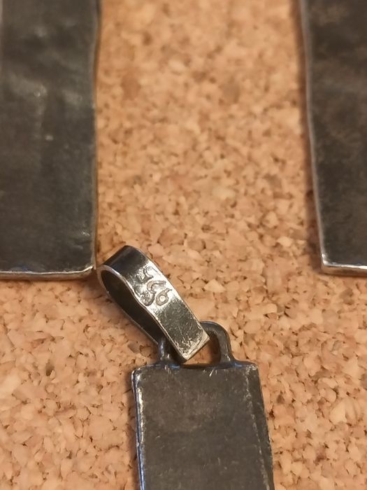 Zestaw biżuterii. Srebro. Lata '90. Biżuteria artystyczna