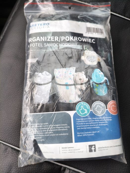 Nowy pokrowiec organizer na fotel do samochodu auta