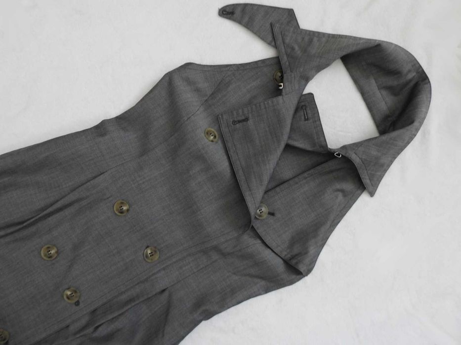 Max Mara wełniana sukienka szmizjerka jedwab maxmara M L silk