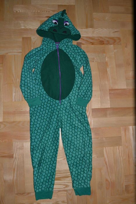 48^ Smok Dinozaur   strój przebranie piżama 5/6 Lat_110/116 cm