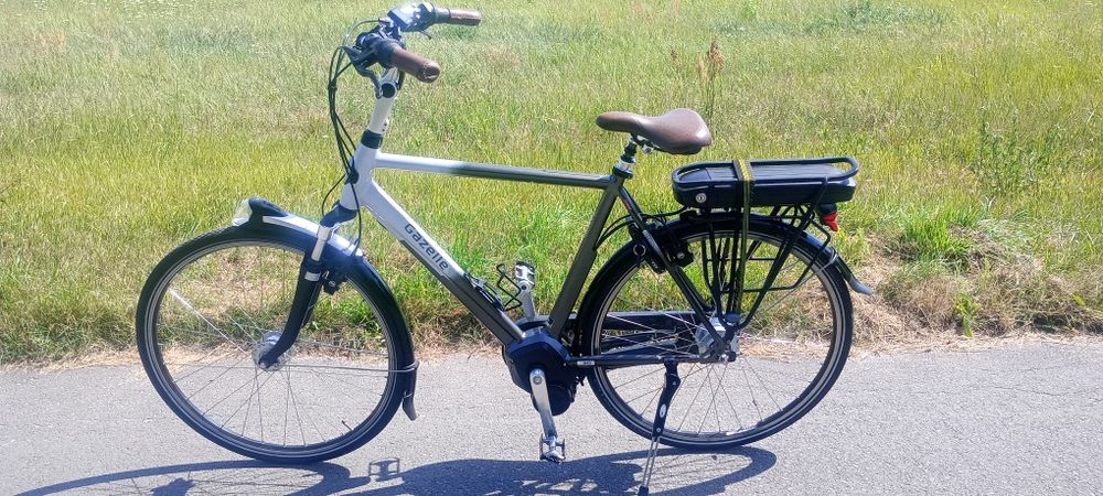 Rower holenderski elektryczny gazelle Orange comfort impulse hybrid  męski zadbany egzemplarz 400wh Nexus Magura LED