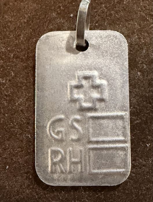 Medalha em prata para fio