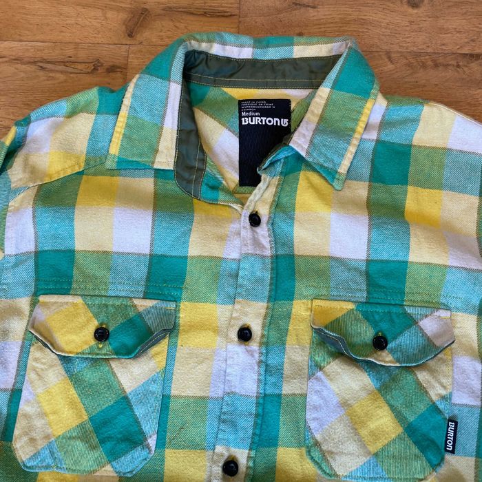 Burton Męska Modna Koszula Flanelowa Krata Rozm. M