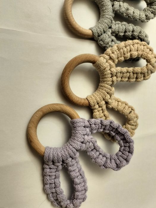 Makrama, wielkanocny króliczek, handmade