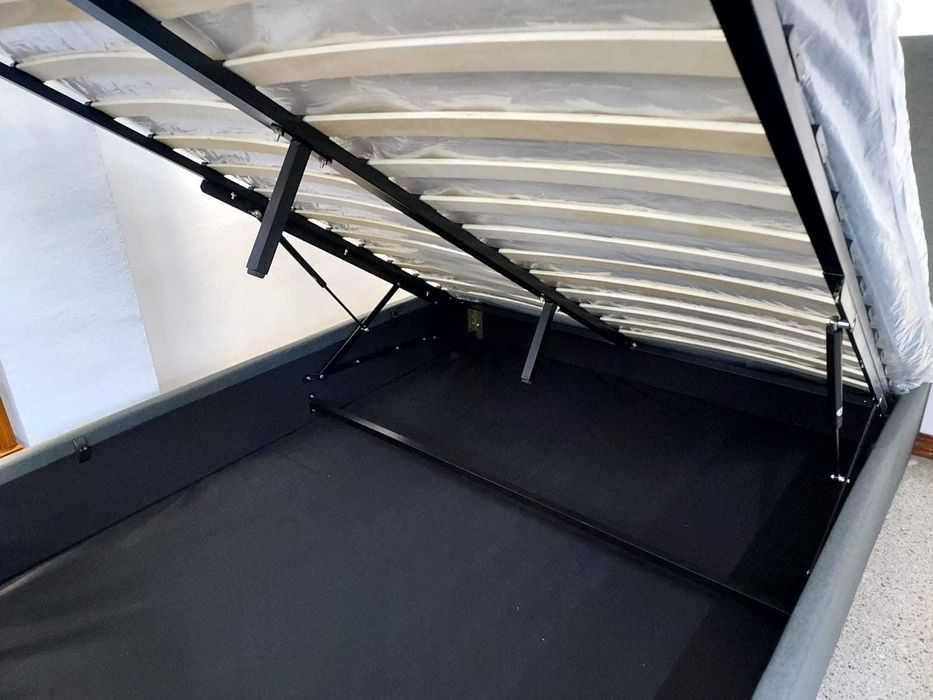 cama dobrável cinza nova