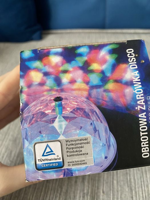 obrotowa żarowka/kula disco