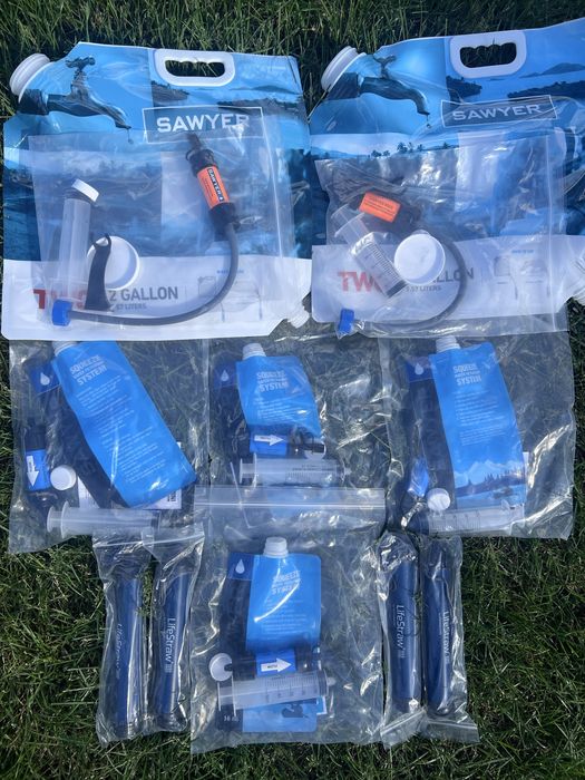 Фільтри для води Sawyer + LifeStraw , 10 шт, Нові