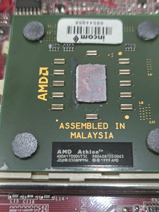 Retro płyta główna z procesorem AMD