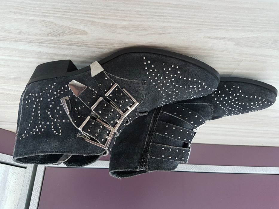 Nowe buty sztyblety ze skóry r.41