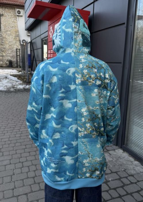 ‼️Без предоплати‼️BAPE Бейп Bape van gogh zip ван гог вангог зіп зип, преміальна якість худі бейп
