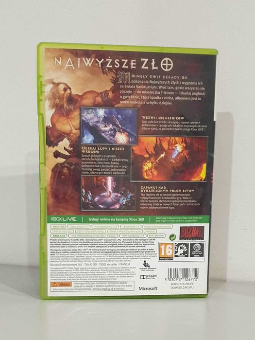 Gra Diablo 3 dla 4 graczy xBox360 Dub PL