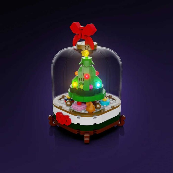 Light My Bricks Lego Creations Snow Globe