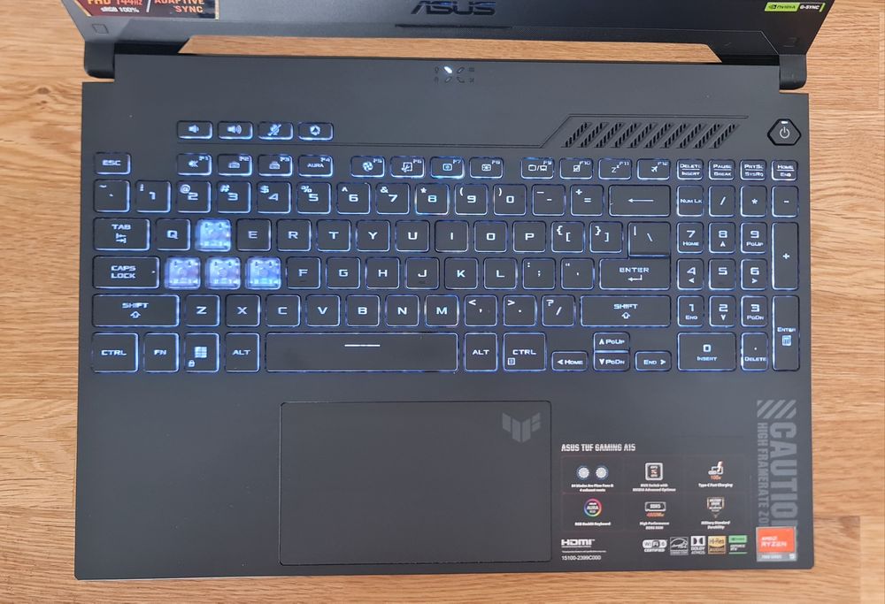 ASUS TUF Gaming A15 — Ryzen 9 + RTX | 144 Hz