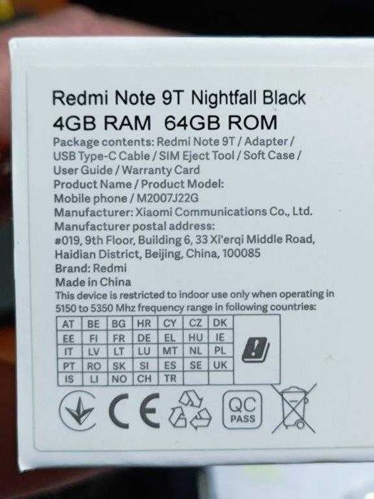 Xiaomi Redmi Note 9T 5G