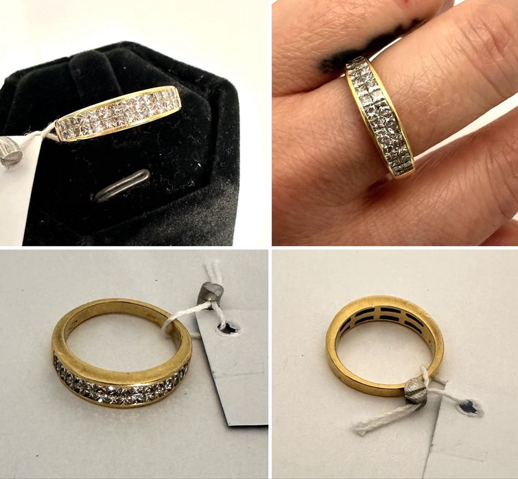 Золотое кольцо с диамантами