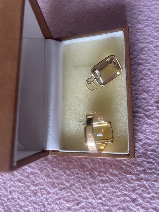 Anel e pendente de ouro portugues