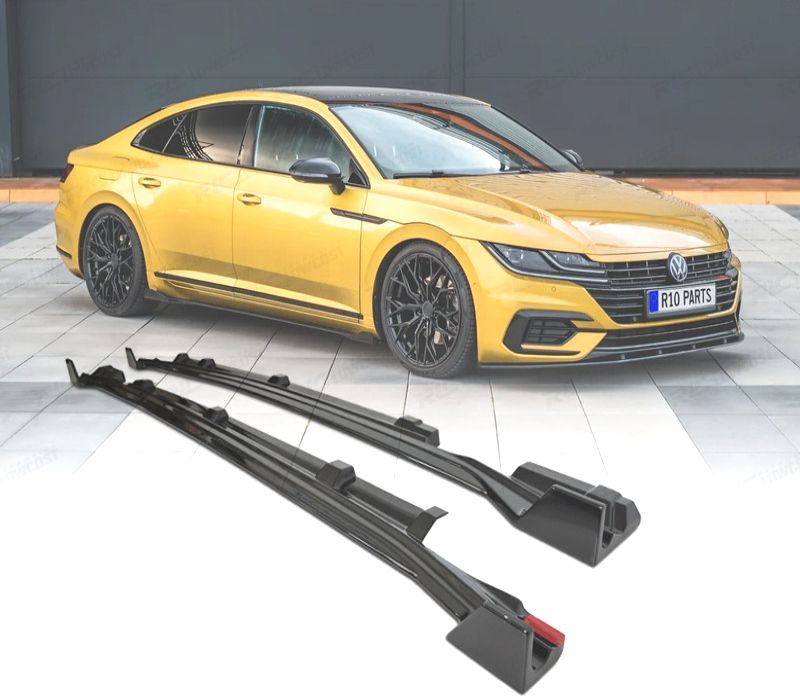 EMBALADEIRAS LATERAIS VOLKSWAGENVW ARTEON 17-24 PRETO BRILHANTE