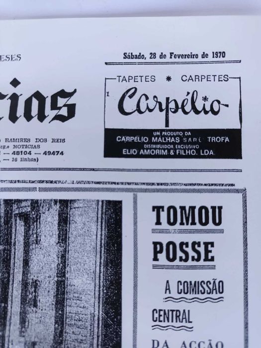 Vendo 1ª Página DN de 28 Fevereiro 1970