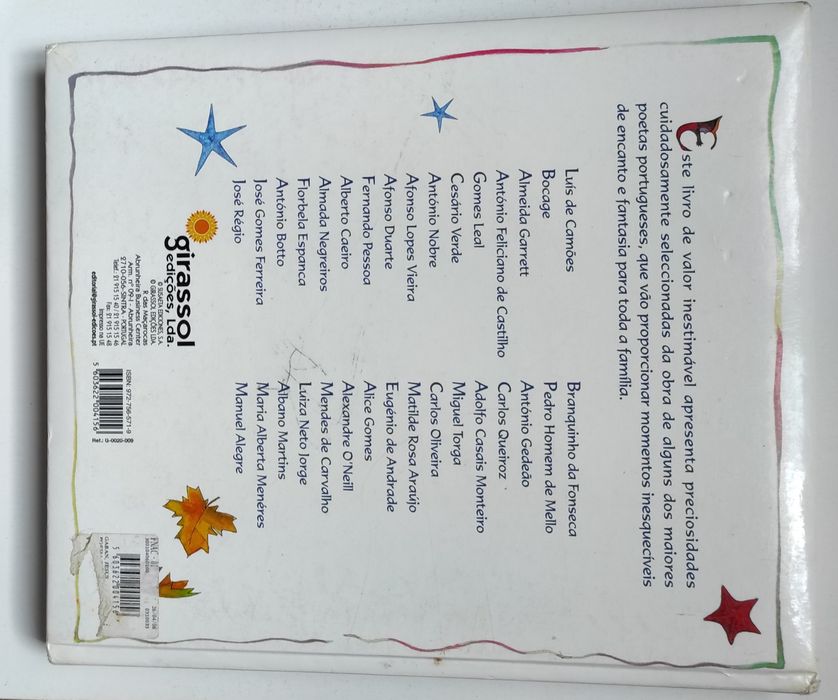Livro: Poesia Portuguesa para crianças Antologia