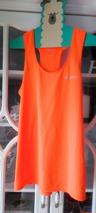 Koszulka top sportowy fitness Craft S neonowa  bokserka