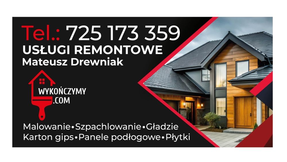 "ZWOLNIŁ SIĘ TERMIN NA STYCZEŃ "Usługi remontowe "wykończymy.com" Wyko