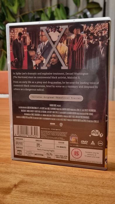 Vendo DVD Filme MALCOLM X, com Denzel Washington - Edição Britânica !