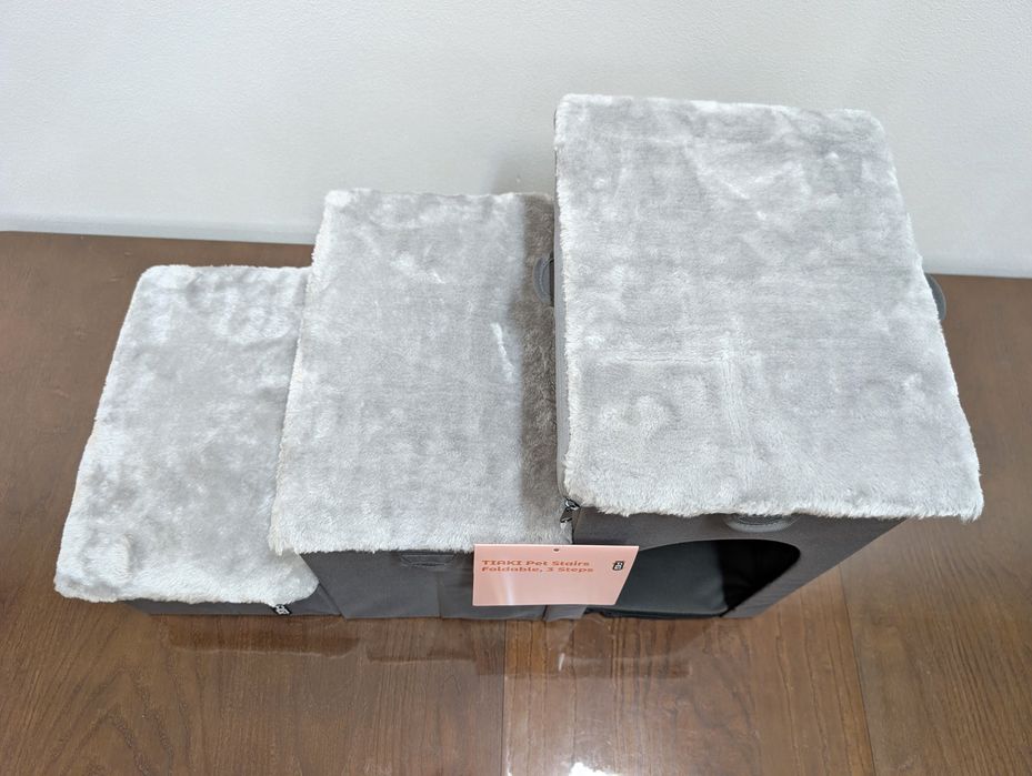 TIAKI Składane Schody dla Zwierząt do 10kg 3 Stopnie 76x39x41cm - NOWE