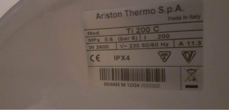 Podgrzewacz wody Ariston To 200 !!
