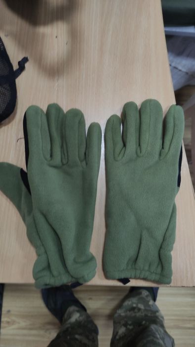 Рукавички зимові тактичні ЗСУ Тип 1 Вид 2 В чохлі (Хакі)