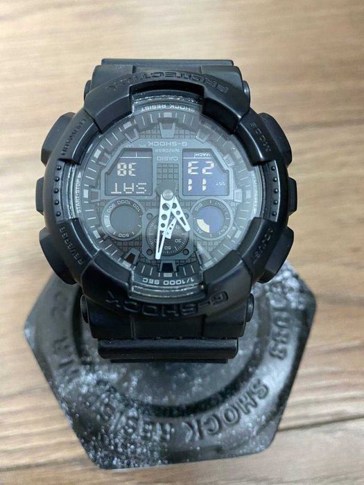 Casio G-Shock GA-100 годинник оригінал чорний чоловічий