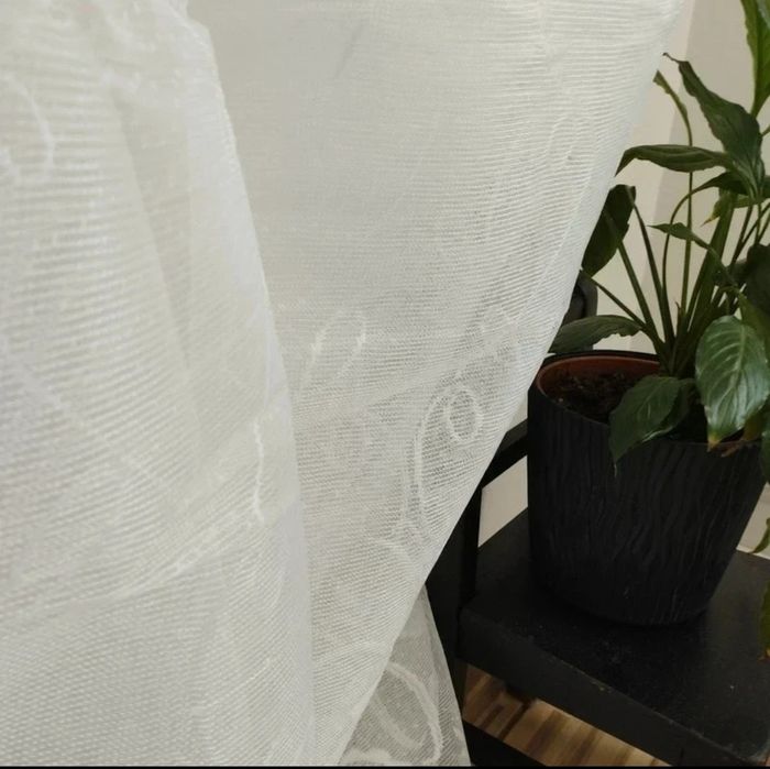 NOWA firanka żakardowa 320×162 cm śnieżnobiała KLASYCZNA