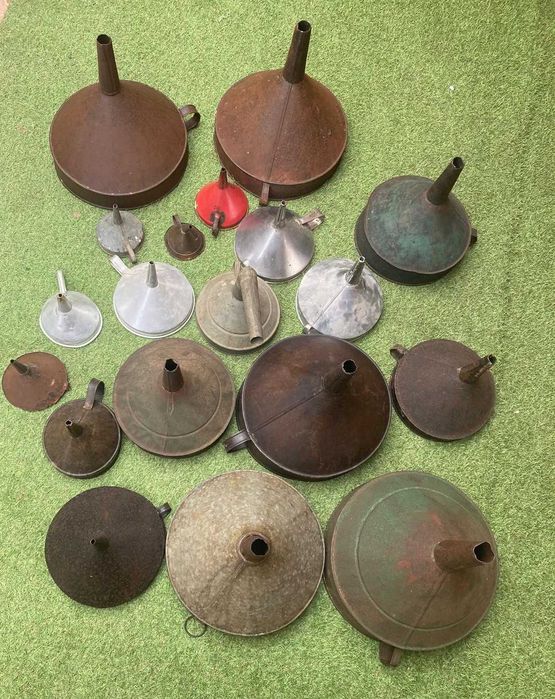 Funil antigo, funis de adega e de cozinha