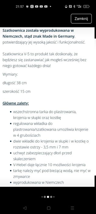 Szatkownica tarka markowa Borner wszechstronna