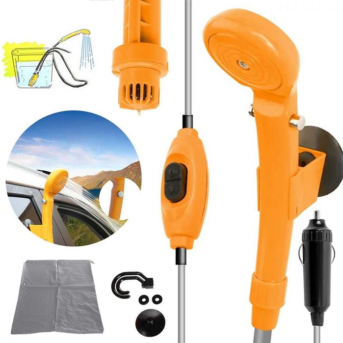 Chuveiro portátil 12V outdoor,camping, caravanismo, surf