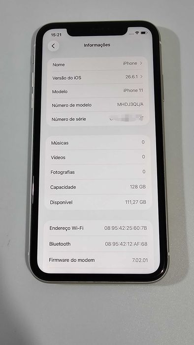 Iphone 11 128Gb. 100% Bateria original. Excelente