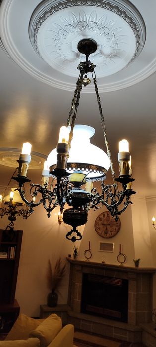 Candeeiros de sala,rústicos a fonsionae perfeitamente