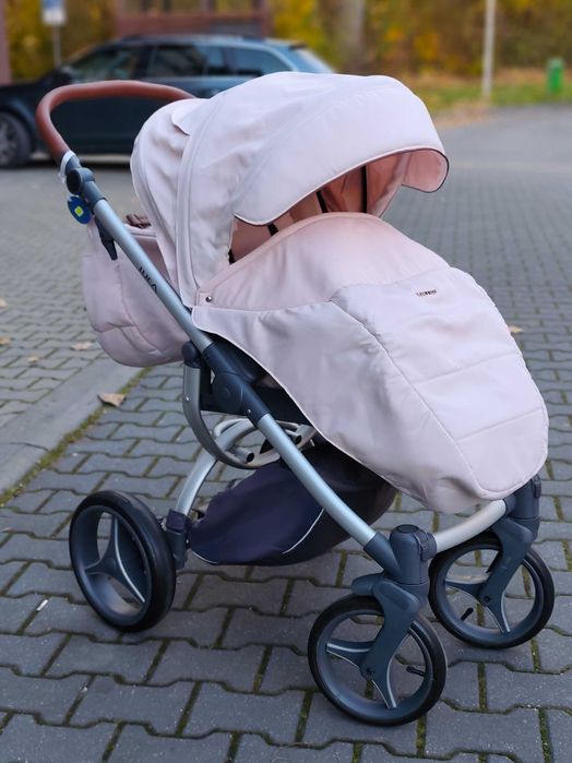 Śliczny wózek dla dziewczynki Bebetto Luca 2w1