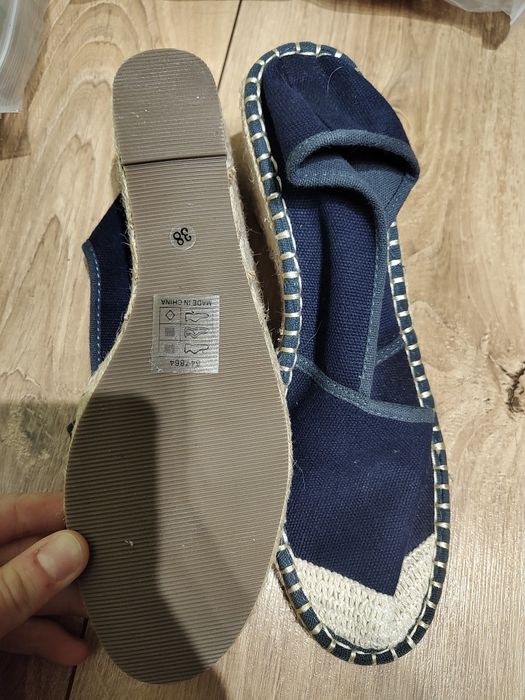 Espadryle Bonprix 38  na koturnie