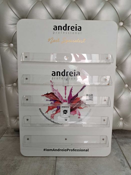 Acrílico de protecção e expositor vernizes Andreia
