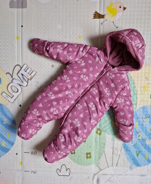 Зимовий комбінезон Mother Care дівчинка 1-3 м куртка курточка пуховик