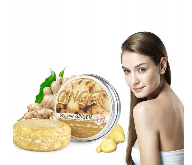 Naturalny Szampon do włosów w kostce z Imbirem 60g kod 1507