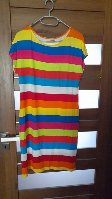 Sukienka letnia w paski damska rozm 42