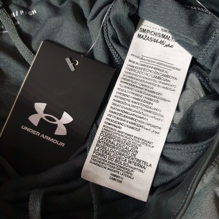 Нові! Under armour dry-fit шорти чоловічі сірі S/M 44/46
